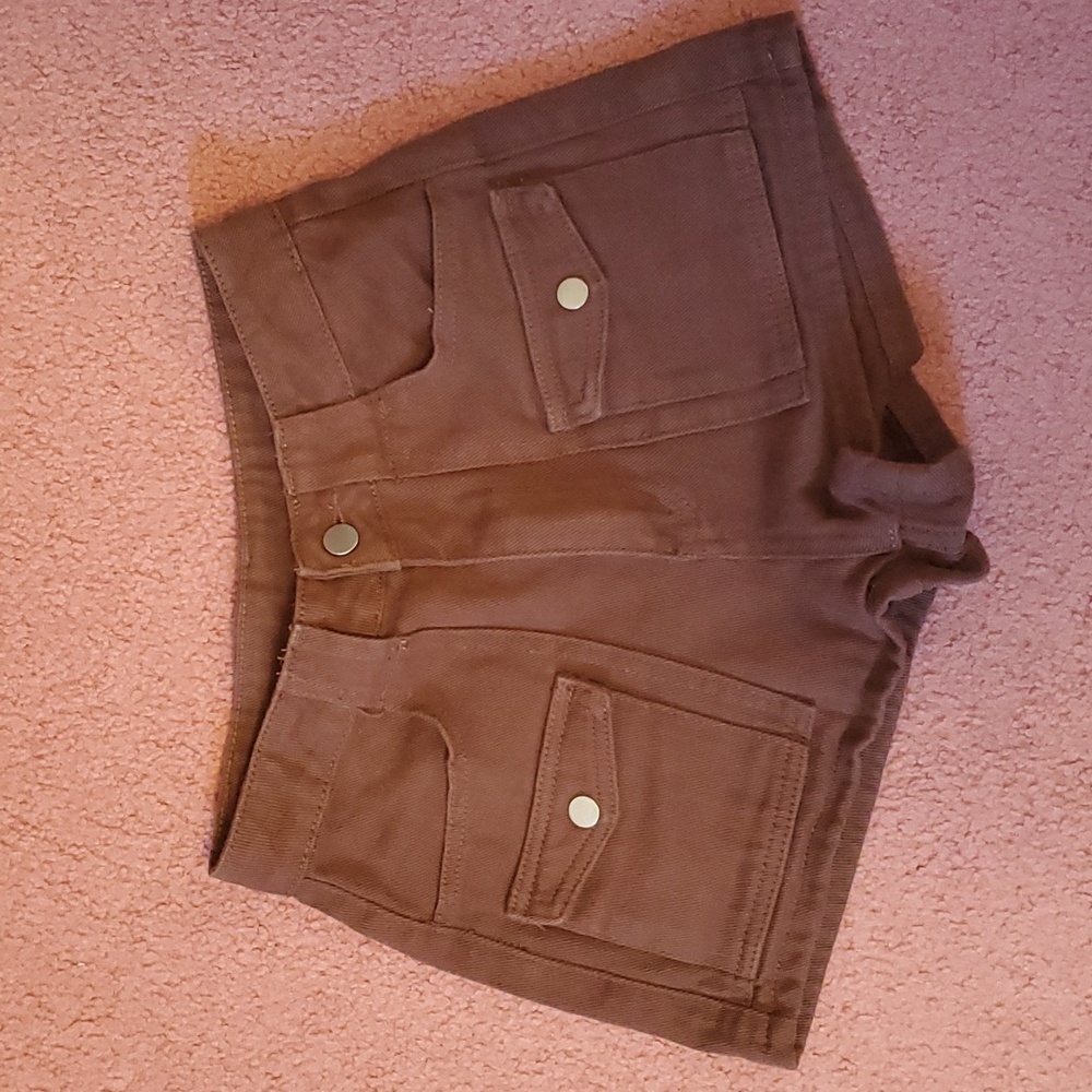 Shein brown shorts xs